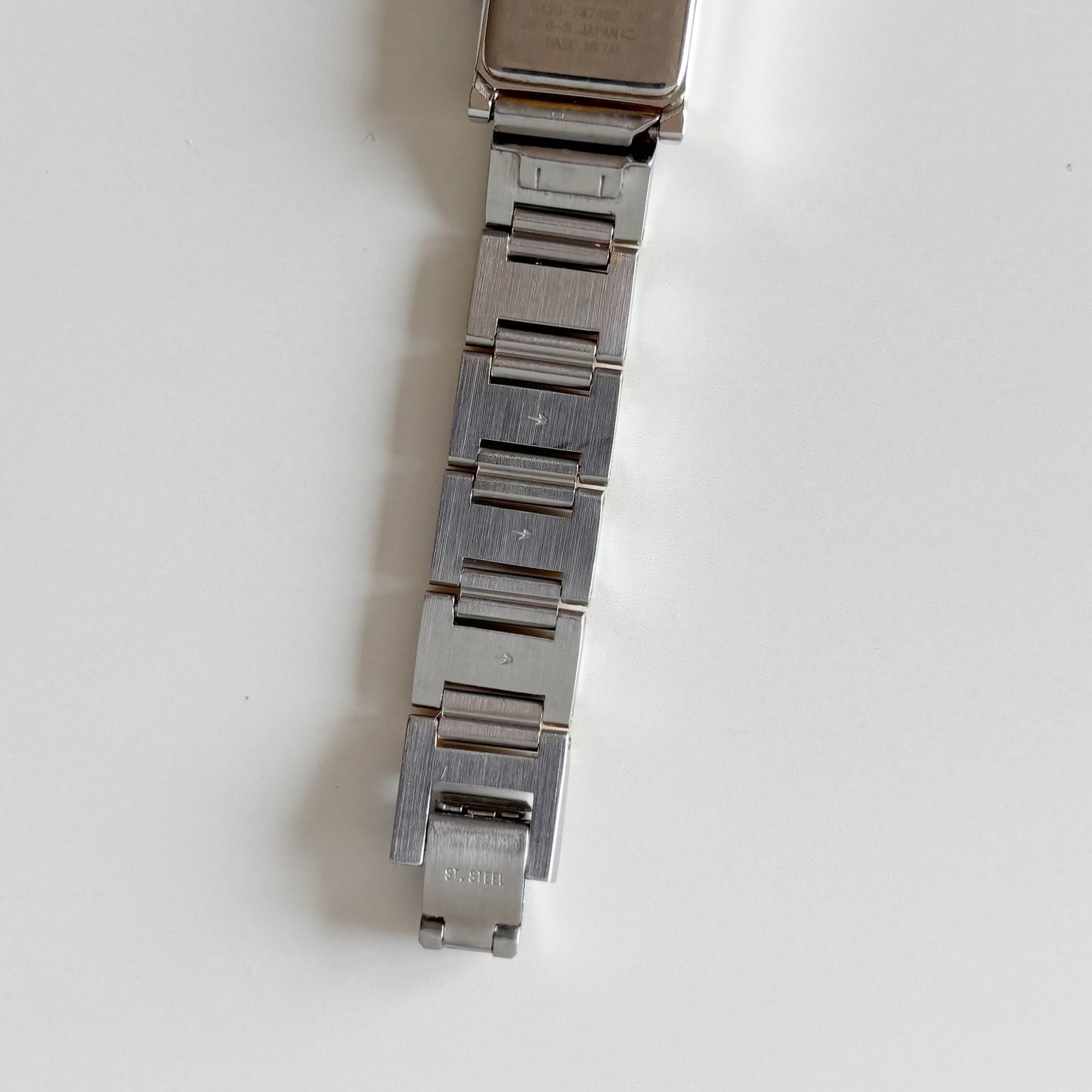 Yves Saint Laurent 1990s Square Dial Two Tone Watch