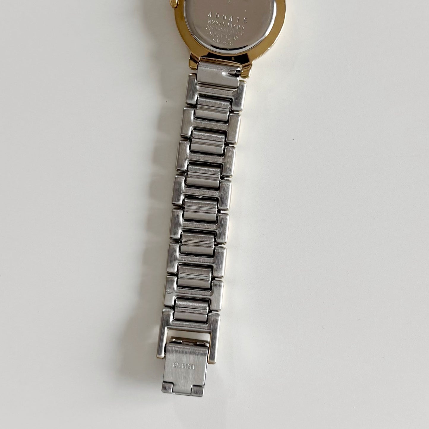 Yves Saint Laurent 1990s Black Dial Two Tone Watch