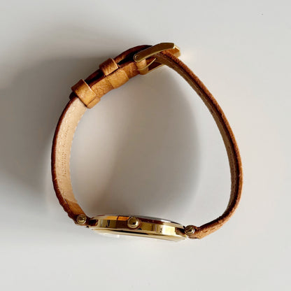 Dior 1990s Round Dial Gold Plated Watch (Large)