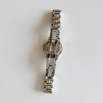 Gucci 1990s Date Gold Plated Two Tone Watch