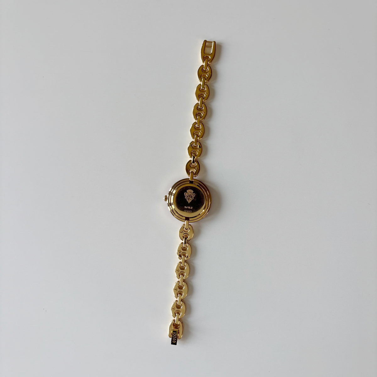 Gucci 1990s Interchangeable Bezel Gold Plated Chain Watch with 6 bezels, case (165mm)