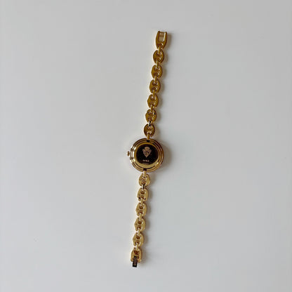 Gucci 1990s Interchangeable Bezel Gold Plated Chain Watch with 6 bezels, case (165mm)