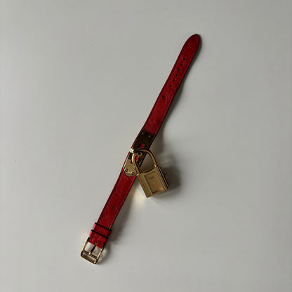 Hermes 1990s Kelly Gold Plated Watch