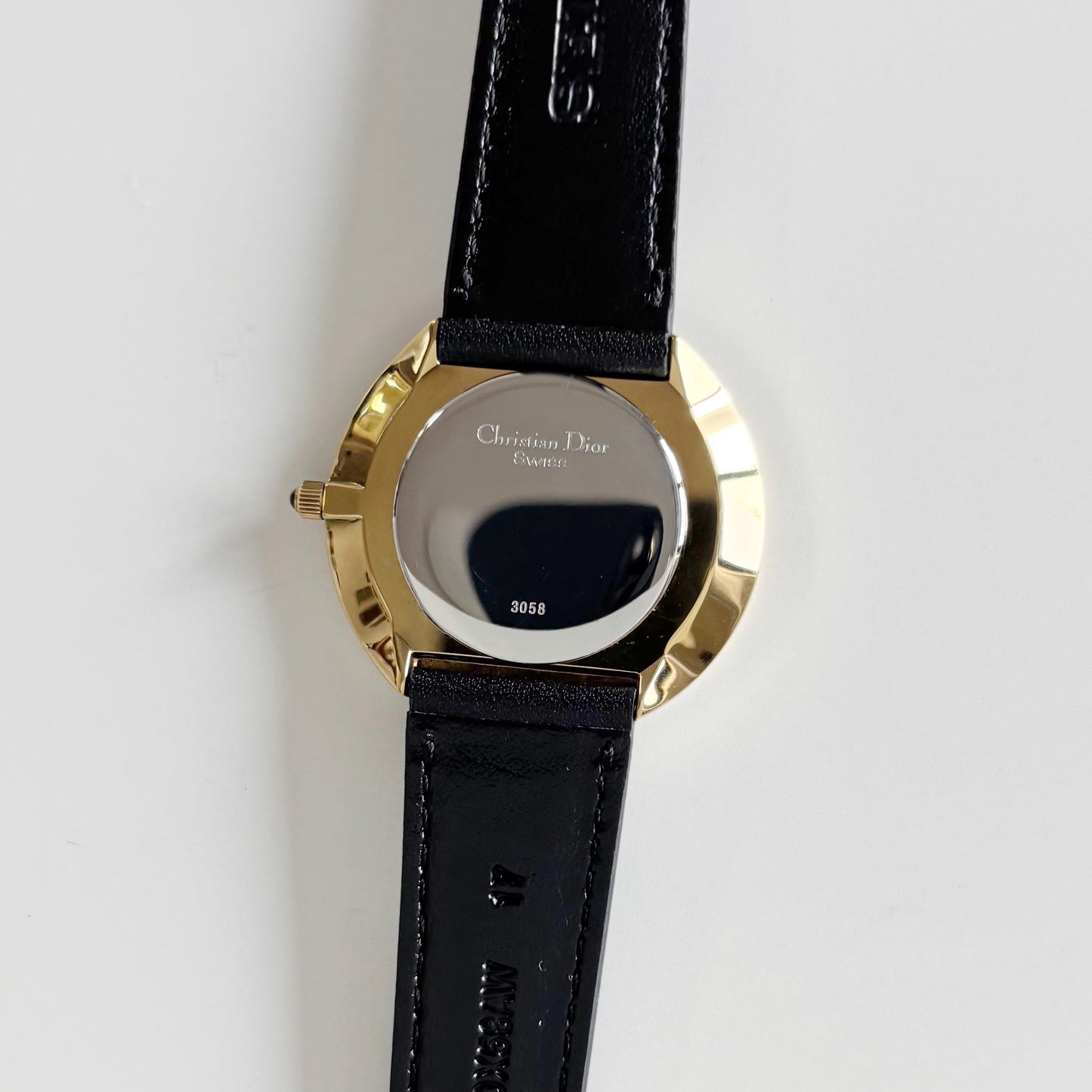 Dior 1990s Round Dial Gold Plated Watch (Large)