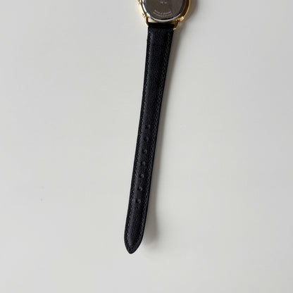 Dior 1990s DC Logo Round Dial Gold Plated Watch