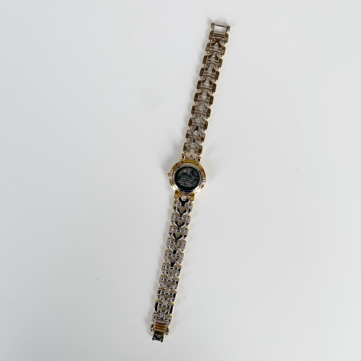 Yves Saint Laurent 1990s Round Two Tone Watch