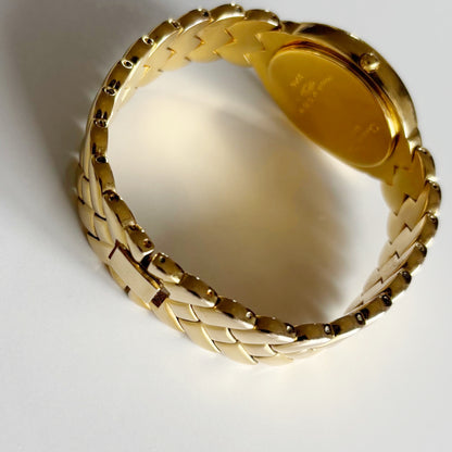 Dior 1990s Oval Dial Gold Plated Watch