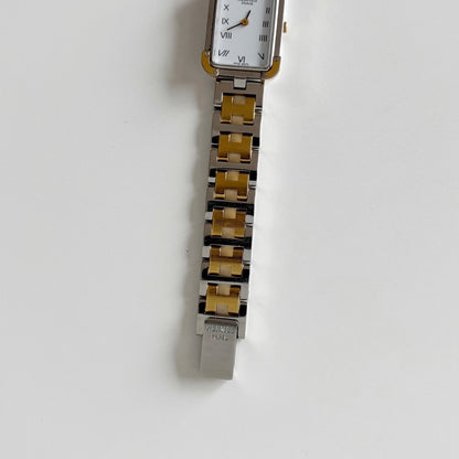Hermes 1990s Croisier Two Tone Watch