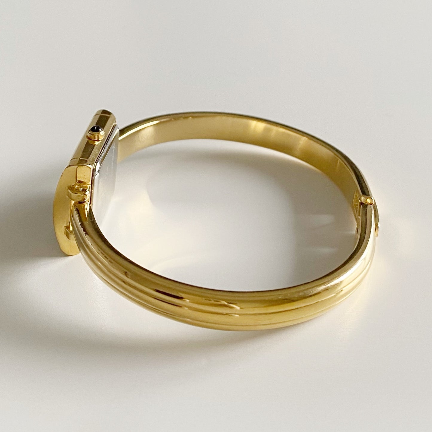 Yves Saint Laurent 1990s Gold Plated Bangle Watch