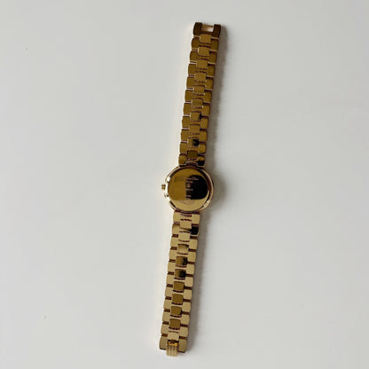 Dior 1990s Octagon Gold Plated Watch