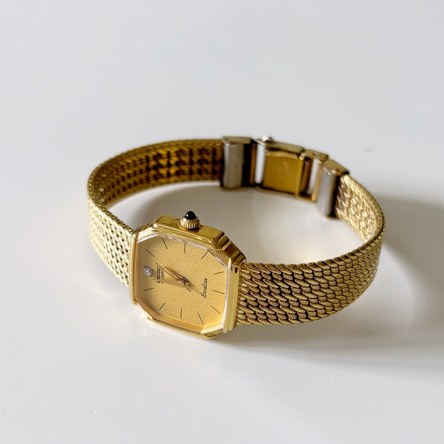 Vintage Seiko Exceline Gold Plated Square Watch