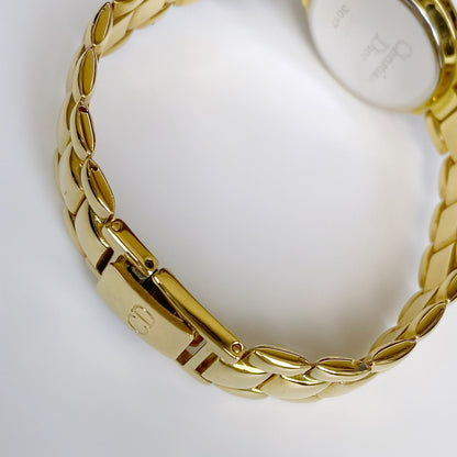 Dior 1990s Gold Plated Round Watch