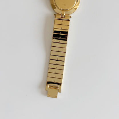 Dior 1990s Round Dial Gold Plated Watch (Large)