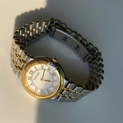 Yves Saint Laurent 1990s Two Tone Watch