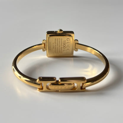 Gucci 1990s Square Dial Gold Plated Watch (Small)