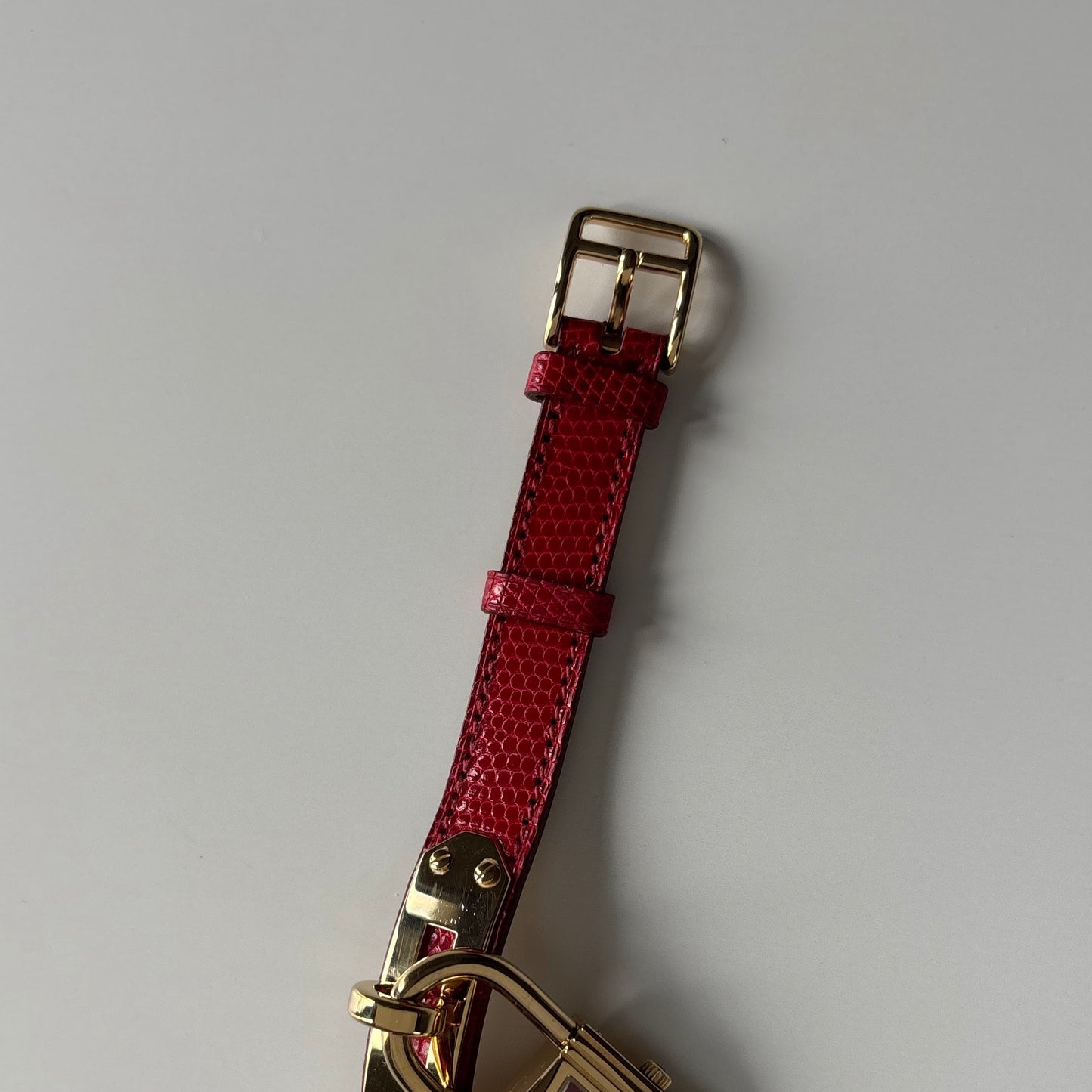 Hermes 1990s Kelly Red Watch