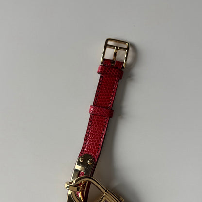 Hermes 1990s Kelly Red Watch
