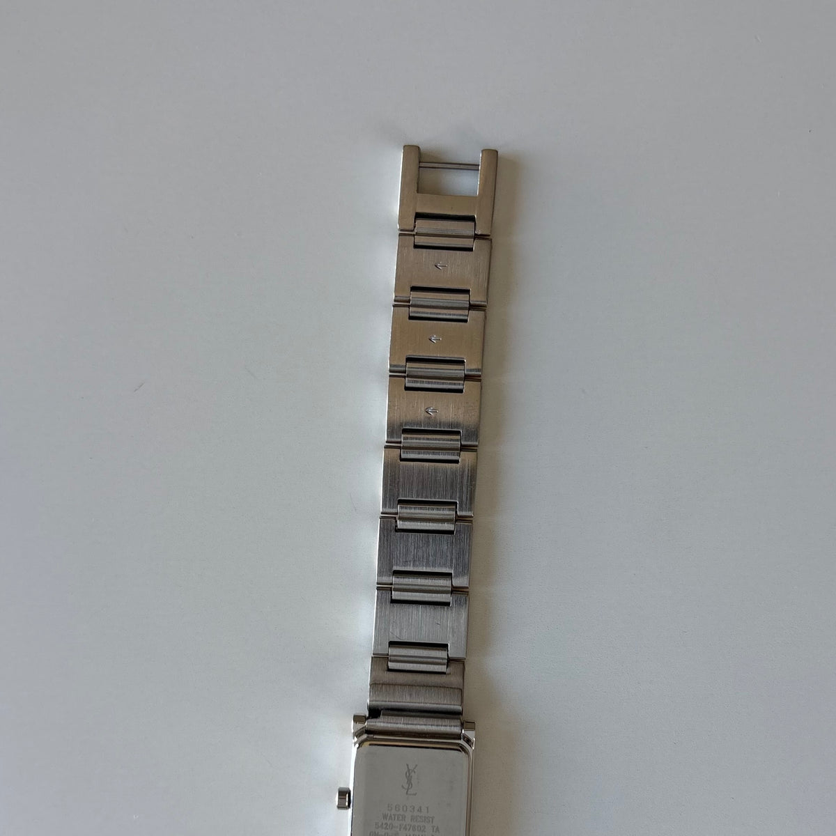 Yves Saint Laurent 1990s Square Dial Two-Tone Gold-Plated Watch