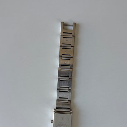 Yves Saint Laurent 1990s Square Dial Two-Tone Gold-Plated Watch