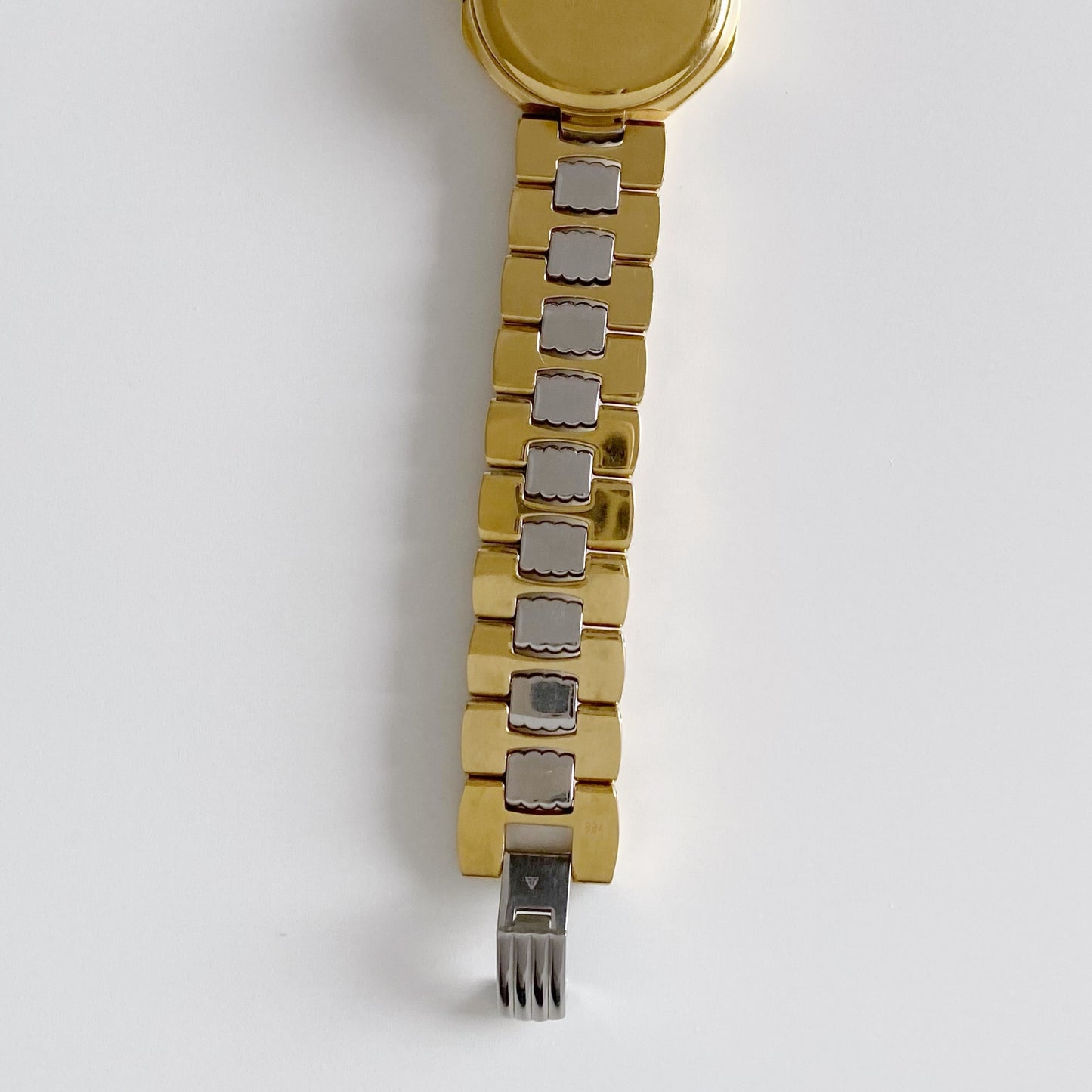 Dior 1990s Octagon Gold Plated Two Tone Watch