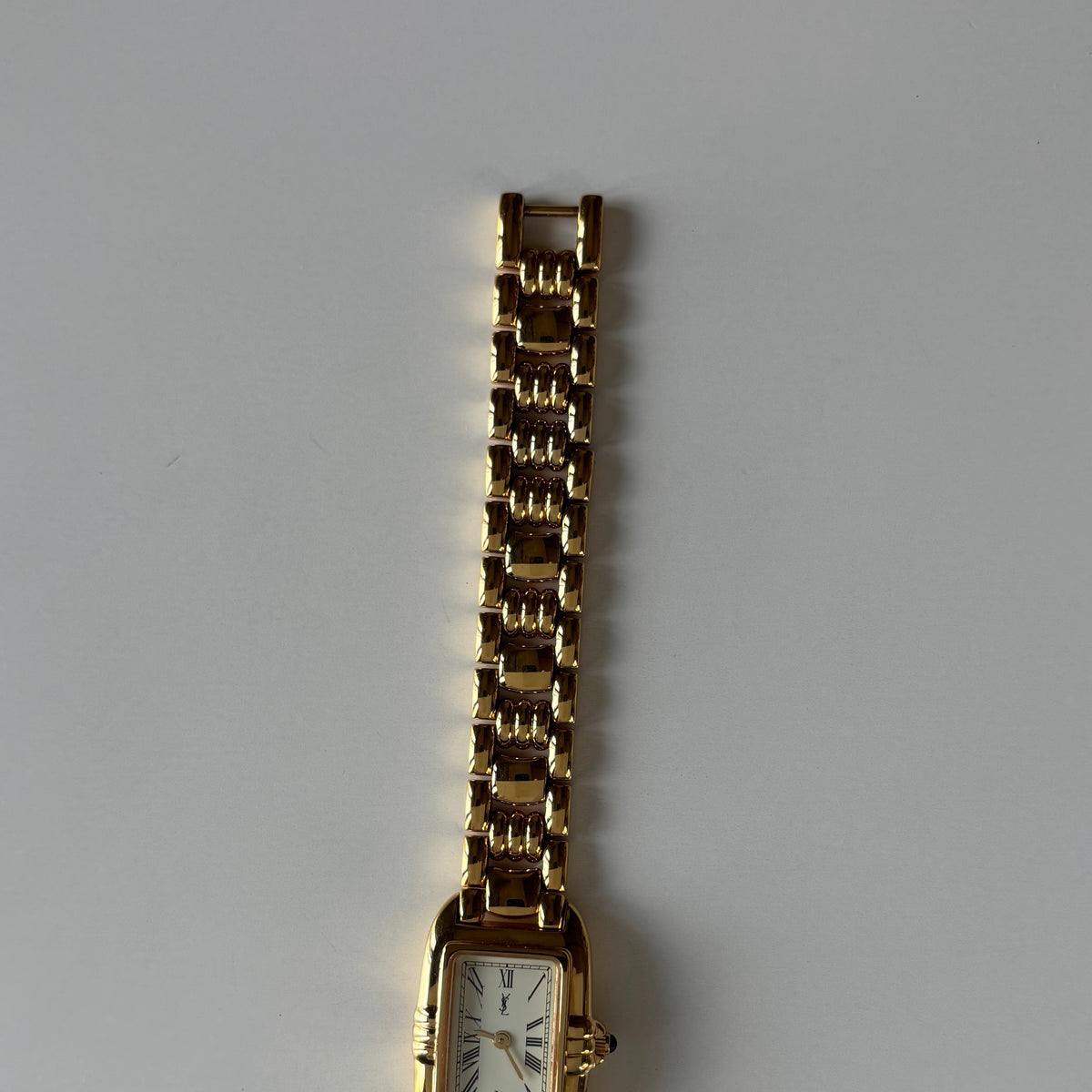 Yves Saint Laurent 1990s Tank Gold-Plated Watch