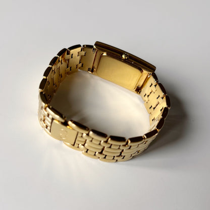 Dior 1990s Sub Second Tank Gold Plated Watch