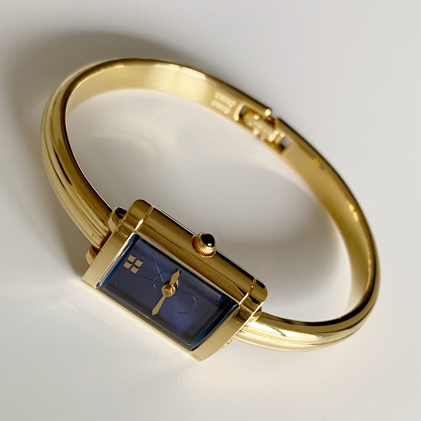 Yves Saint Laurent 1990s Gold Plated Bangle Watch