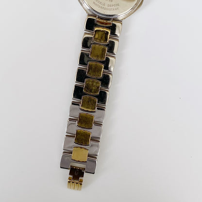 Dior 1990s Octagon Date Two Tone Watch