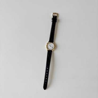 Dior 1990s Round Dial Gold Plated Watch