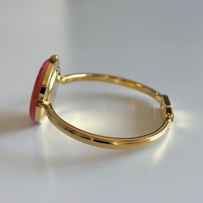 Gucci 1990s Interchangeable Bezel Gold Plated Bangle Watch with 12 bezels, case