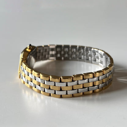 Givenchy 1990s Two Tone Gold Plated Watch