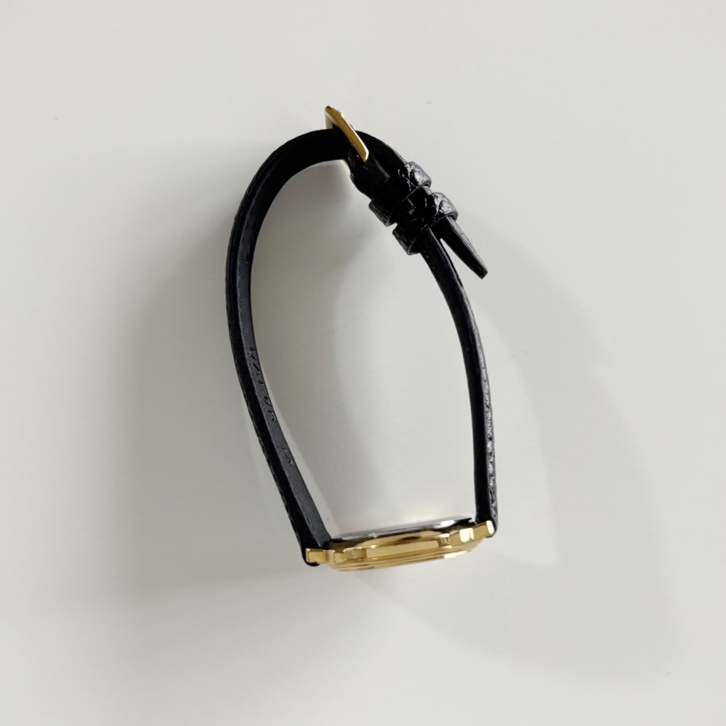 Dior 1990s Date Round Dial Gold Plated Watch