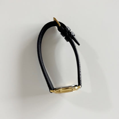 Dior 1990s Date Round Dial Gold Plated Watch