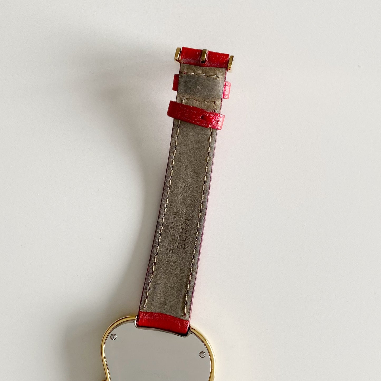 Yves Saint Laurent 1990s Heart shaped Dial Gold Plated Watch