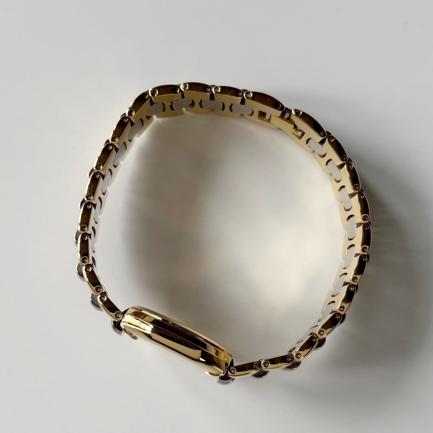 Dior 1990s Octagon Gold Plated Two Tone Watch