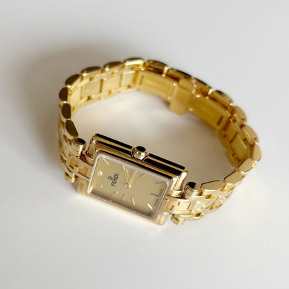 Fendi 1990s Gold Plated Watch Limited Edition (only 2,500 pieces made)