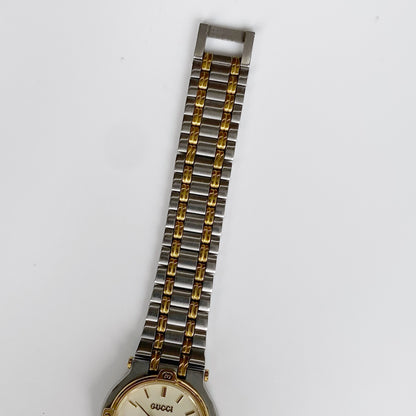 Gucci 1990s Two Tone Date Watch