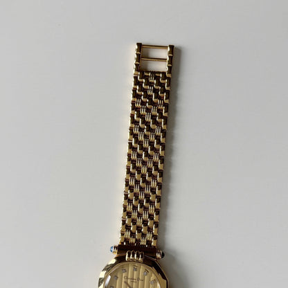 Dior 1990s Octagon Dial Gold Plated Watch