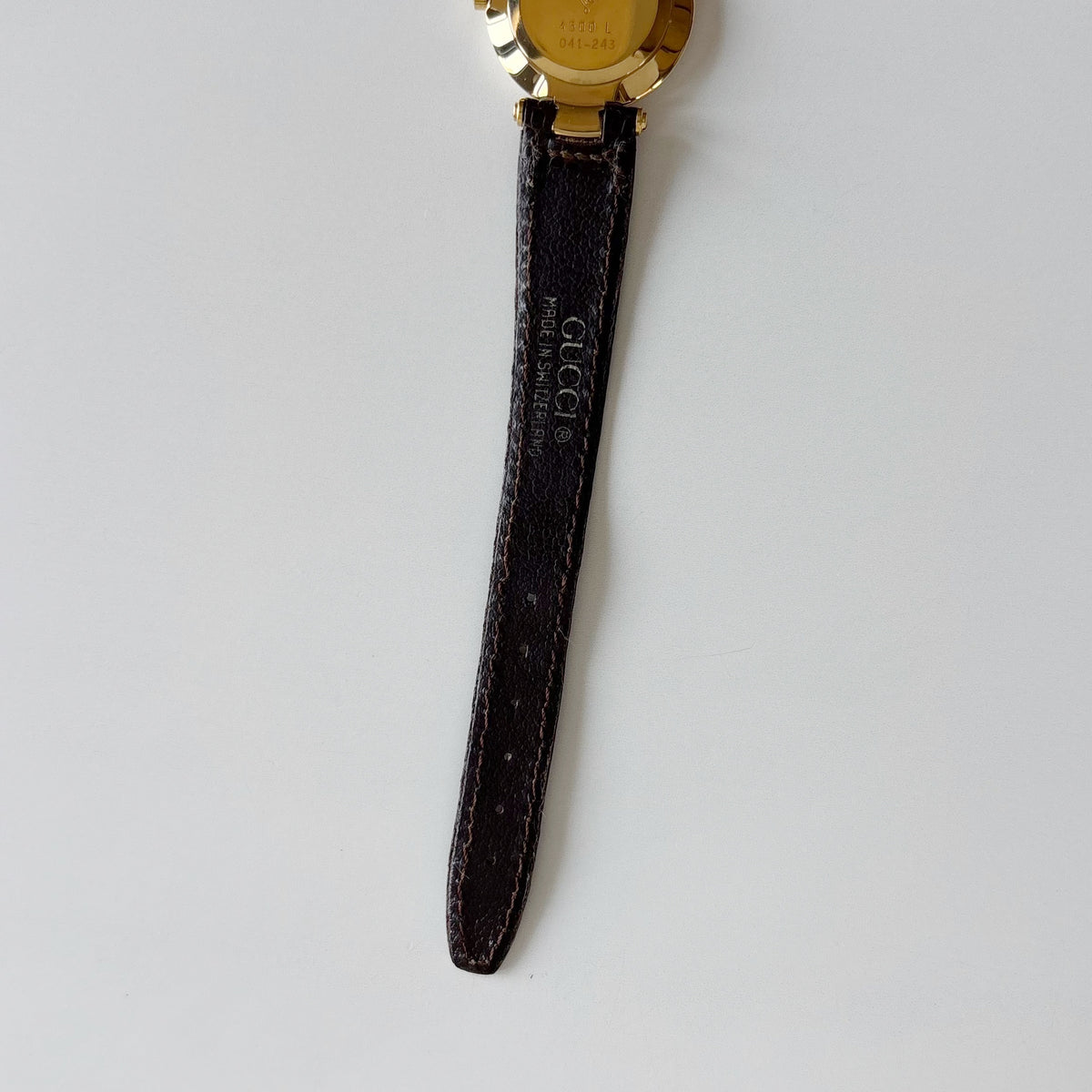 Gucci 1990s Gold Round Dial Two Tone Gold Plated Watch