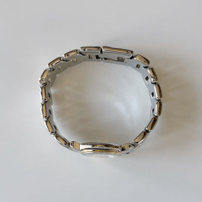 Fendi 1990s Date Round Dial Two Tone Watch