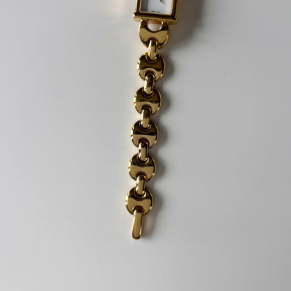 Gucci 1990s Interchangeable Strap Gold Plated Watch with 3 straps, case