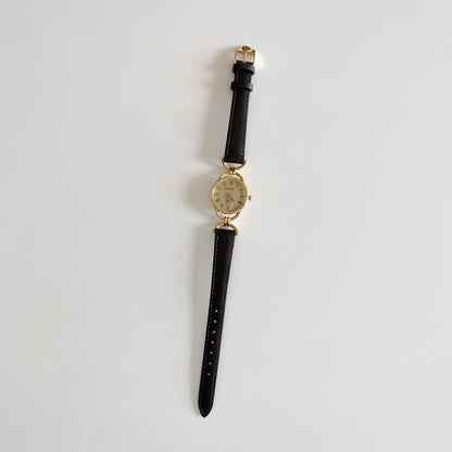 Gucci 1990s Gold Plated Horsebit Watch