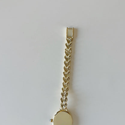 Tiffany 1990s 14K Oval Dial Cocktail Watch