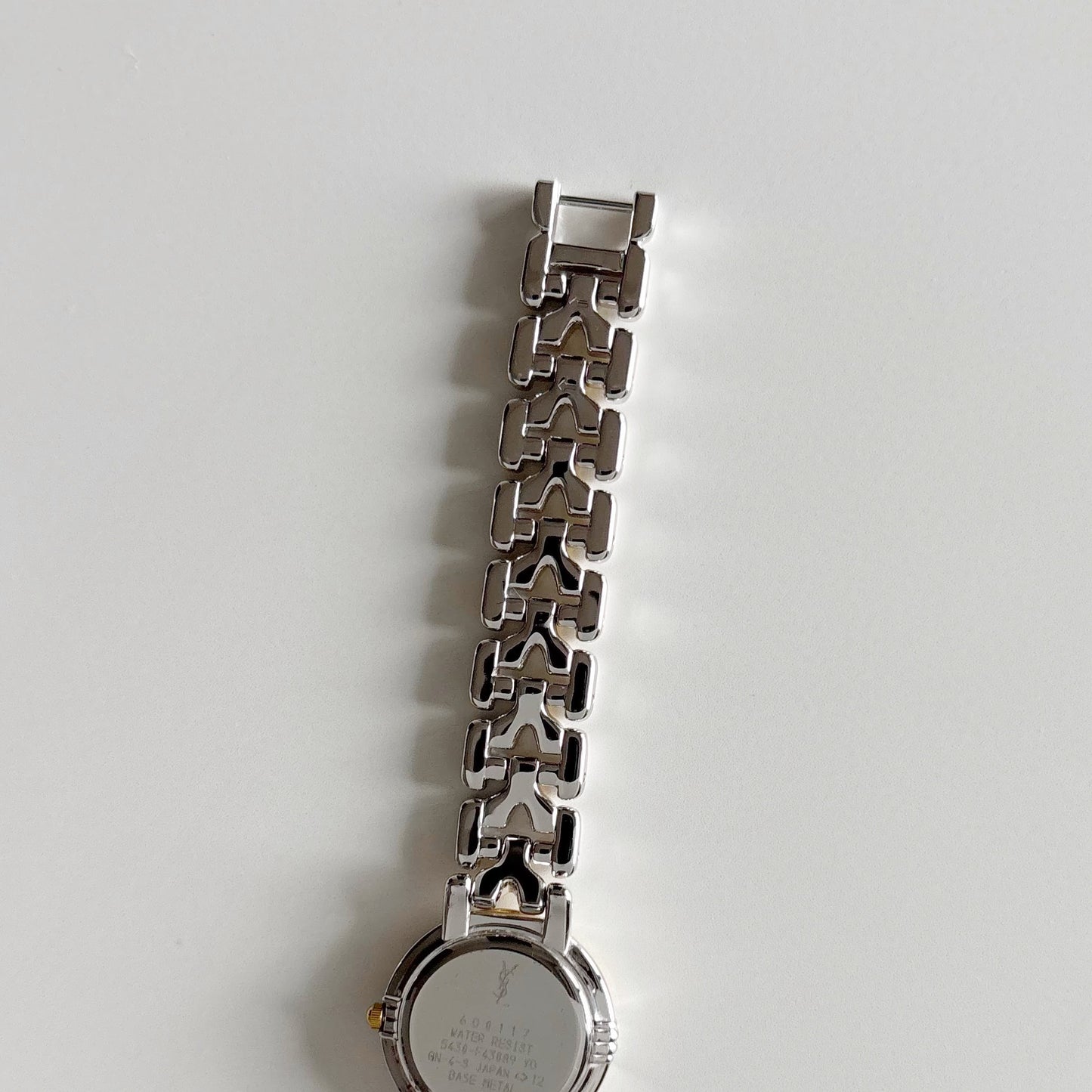 Yves Saint Laurent 1990s Round Dial Two Tone Watch