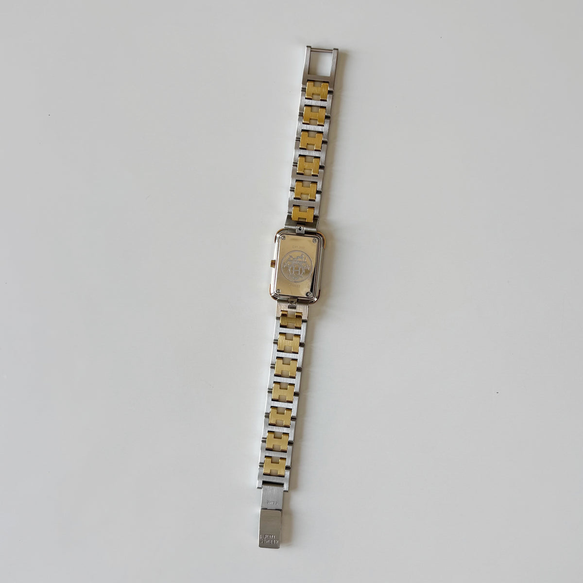 Hermes 1990s Croisier Two Tone Watch