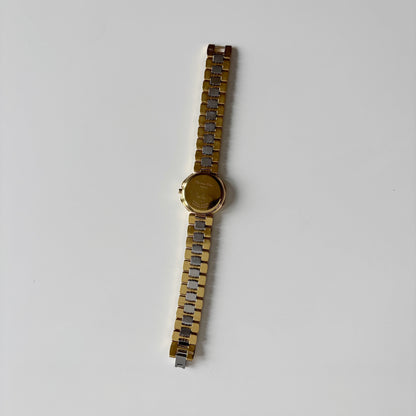 Dior 1990s Octagon Dial Two Tone Watch
