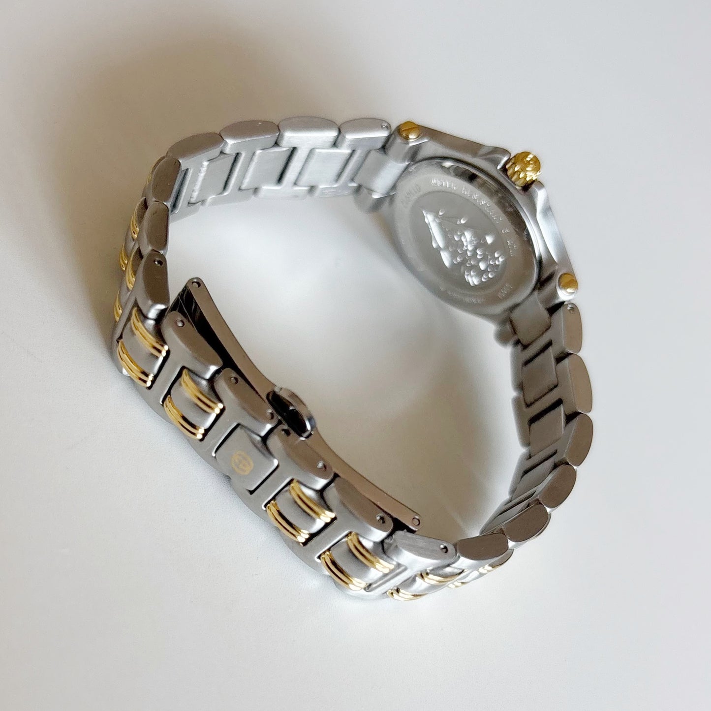 Gucci 1990s Date Gold Plated Two Tone Watch