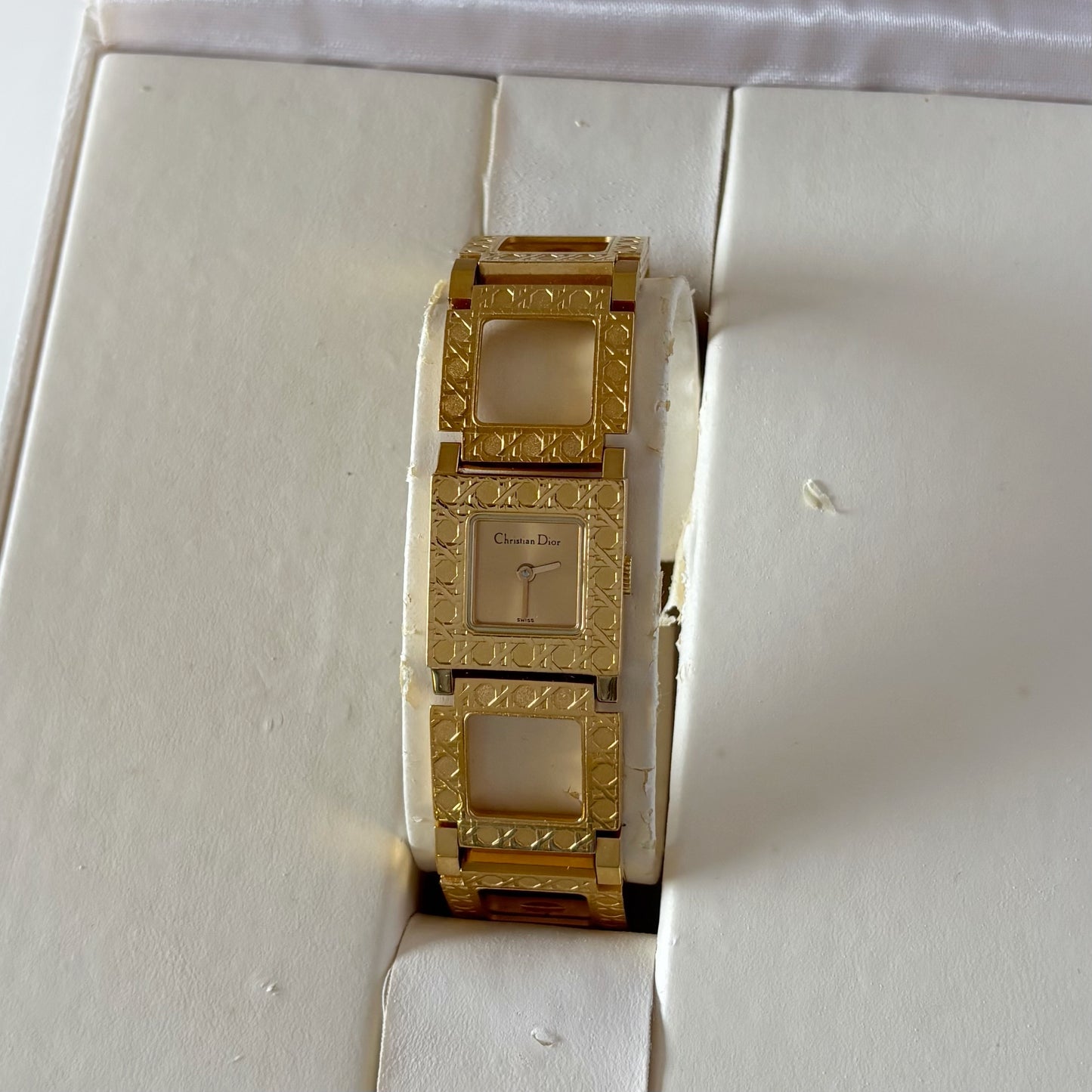 Dior Early 2000s La Parisienne Gold Plated Watch