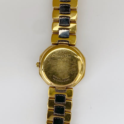 Dior 1990s Octagon Two Tone Watch