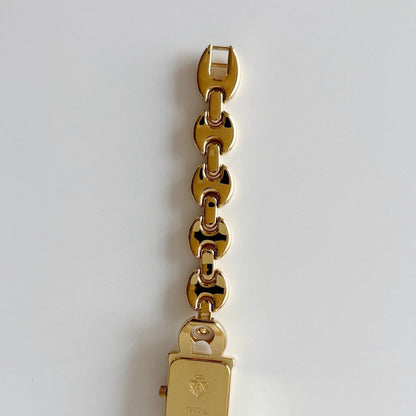 Gucci 1990s Interchangeable Strap Gold Plated Watch with 3 straps, case